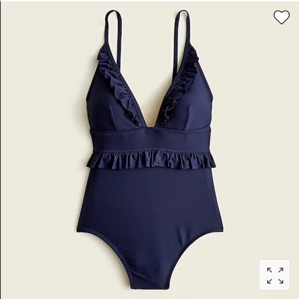NWT J. Crew Ruffle One Piece Swimsuit